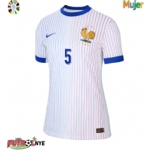 Camiseta Francia Jules Kounde #5 Visitante Equipación para mujer Eurocopa 2024 manga corta
